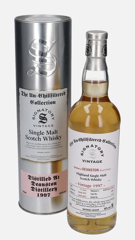 Deanston – 1997 17 Year Old Signatory Vintage Scotch Whisky Co. The Un-Chillfiltered Collection