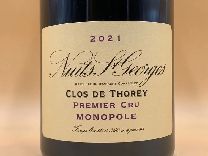 2021 Domaine de la Vougeraie "Clos de Thorey" Rouge - Nuits St. Georges 1er Cru - 1 Magnum (1.5L)