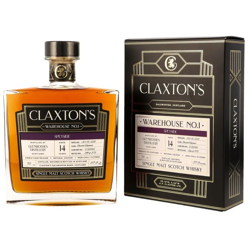 Glenrothes – 2011 14 Year Old Bourbon Hogshead Claxton's