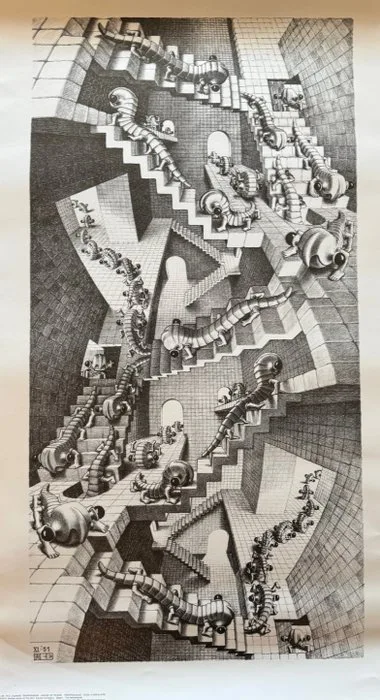 M.C. Escher - baarn Holland - TRAPPENHUIS - HOUSE OF STAIRS - 2000s