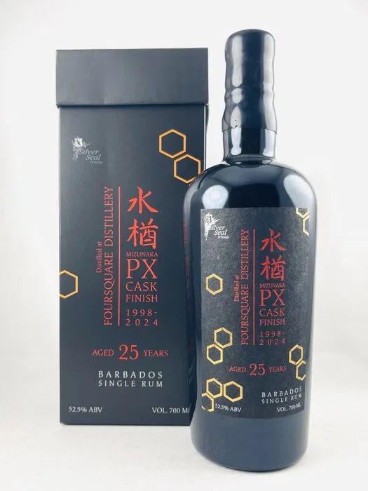 Foursquare 1998 Silver Seal, Distilia & East Asia Whisky Co. - Mizunara PX Cask - b. 2024 - 70cl
