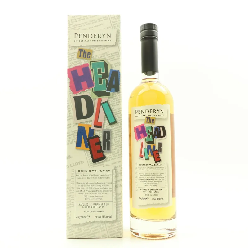 Penderyn – Icons Of Wales Series No9 ‘Headliner' (70cl, 46%)