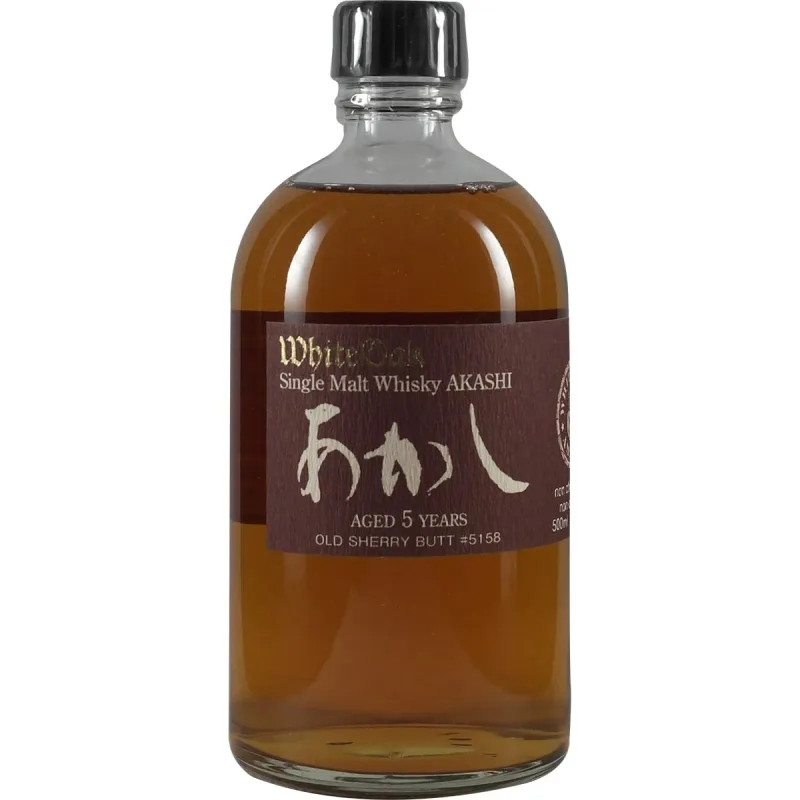 Akashi Single Malt White Oak 5 Years Old Sherry Butt #5158 (50%)