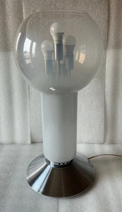 Nello stile di Mazzega - Table lamp - Milk glass