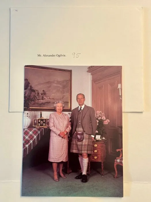[Queen Elizabeth II era] - and Prince Philip Signed Christmas Card - 1995