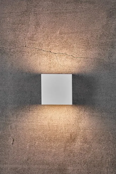 Nordlux - Wall lamp (2) - Turn Outdoor Wall Light - White - Aluminium - 2 items