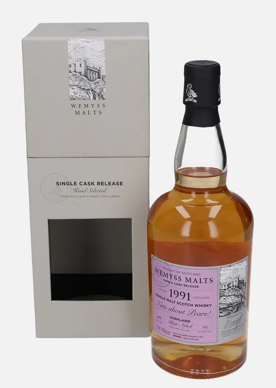 Blair Athol – Nuts about Pears 1991 Wemyss Vintage Malts Wemyss Malts (70cl, 46%)