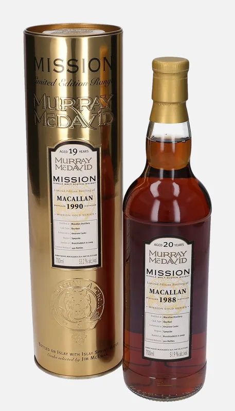 Macallan – 1988 20 Year Old Murray McDavid Mission Gold Series