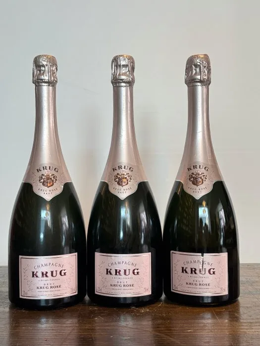 Krug, Brut Rosè, Edizione Foglioline - Reims - 3 Bottles (0.75L)