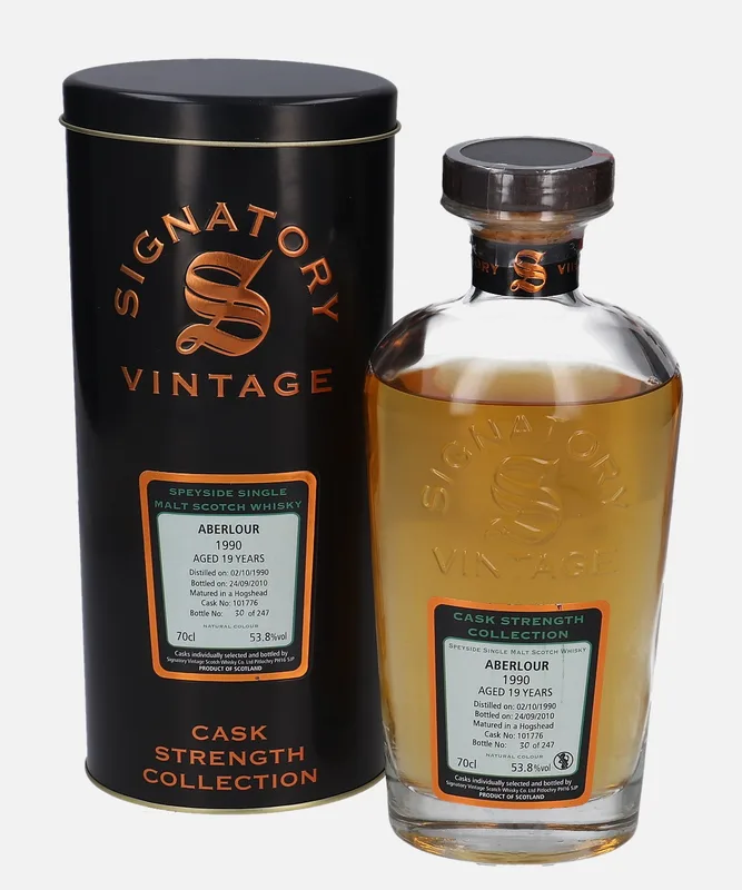 Aberlour – 1990 19 Year Old Signatory Vintage Scotch Whisky Co. Cask Strength Collection