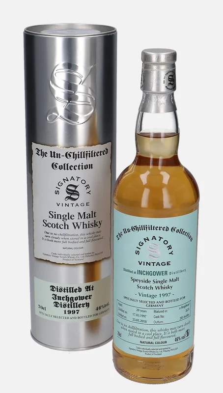Inchgower – 1997 20 Year Old Signatory Vintage Scotch Whisky Co. The Un-Chillfiltered Collection