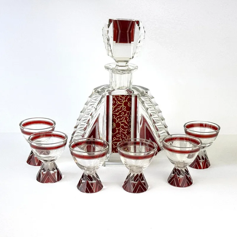 Karl Palda. Art Deco Glass Set