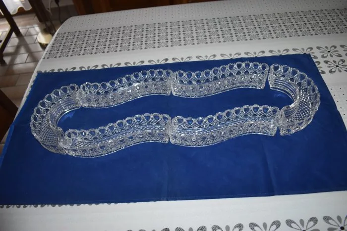Val Saint Lambert - Charles Graffart & René Delvenne - Centrepiece (6) - Valembert - Semi Crystal - Table centerpiece, 6 pieces