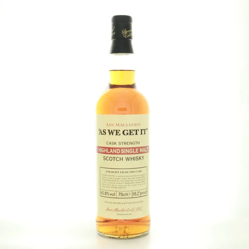 ‘As We Get It ‘ Highland Single Malt (70cl, 65.8%)