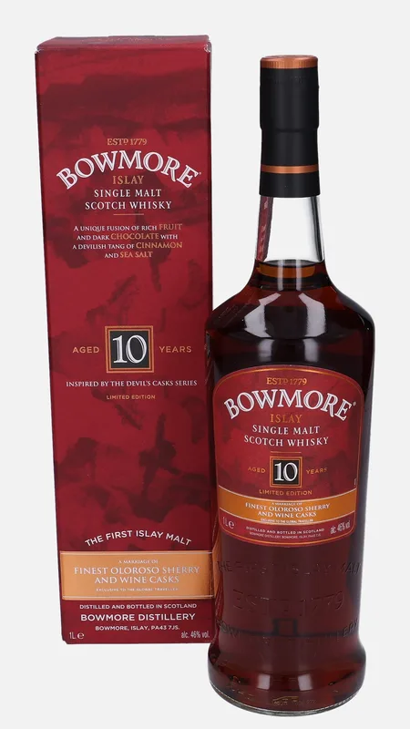 Bowmore – 10 Year Old (1L, 46%)