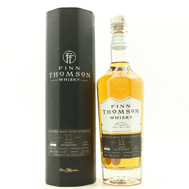 Burnside – 2011 11 Year Old Finn Thomson (70cl, 63.6%)