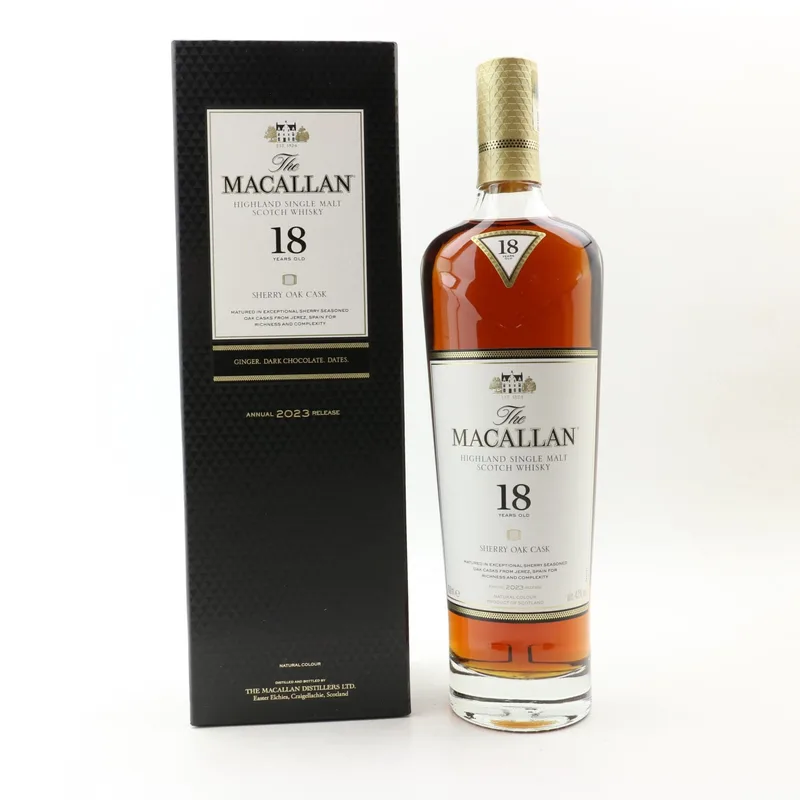 Macallan – 18 Year Old Sherry Oak 2023 Release (70cl, 43%)