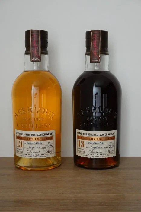 Aberlour 13yo American Oak Casks & 13yo Oloroso Sherry Casks - Distillery Exclusive - b. 2020 - 70cl - 2 bottles