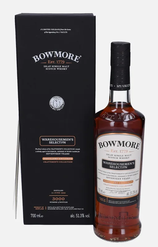 Bowmore – Warehousemen's Selection 1999 17 Year Old Craftsmen’s Collection
