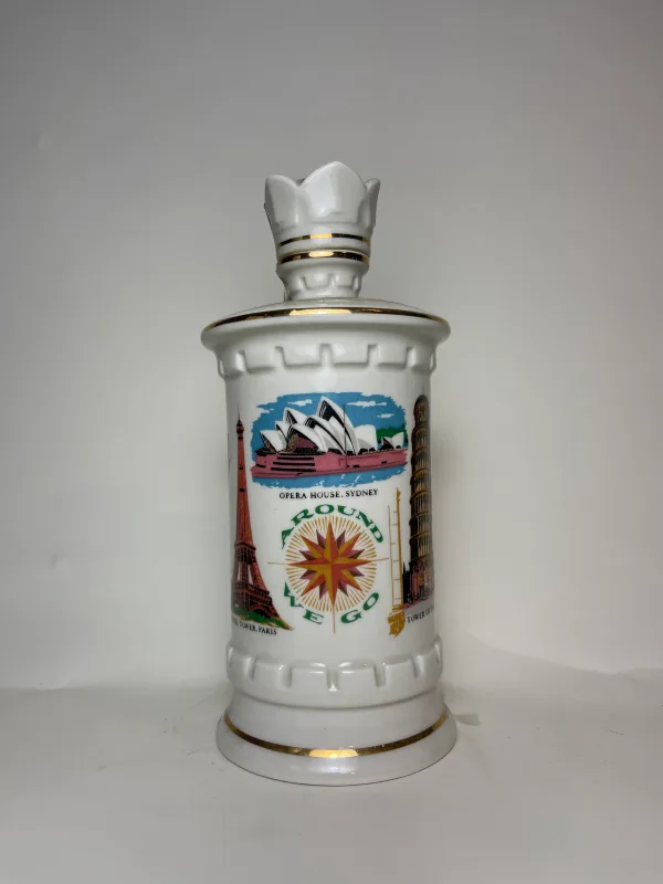 Old Fitzgerald 6 Year Old Kentucky Straight Bourbon Whiskey in Around We Go Porcelain Decanter, 1970s (75cl, 43%)