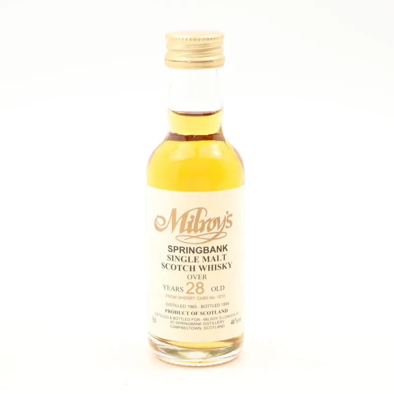 Springbank – 1965 28 Year Old Milroy’s Mini 5cl (5cl, 46%)