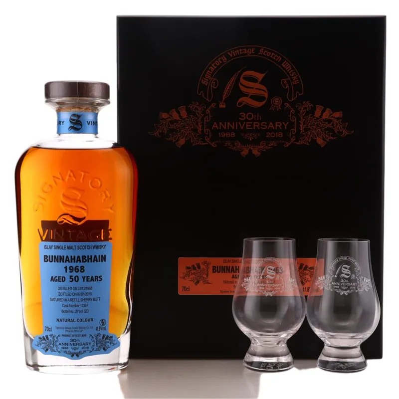 Bunnahabhain – 1968 30th Anniversary 50 Year Old (70cl, 41.80%)