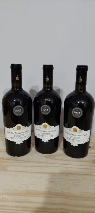 1952 Château Prieuré du Monastir Del Camp - Rivesaltes - 3 Bottles (0.75L)