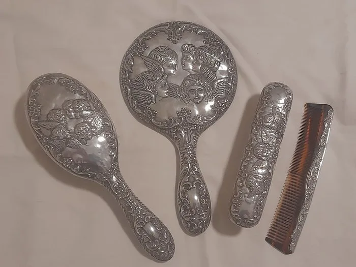 Broadway & Co. - Dressing table set (4) -.925 silver