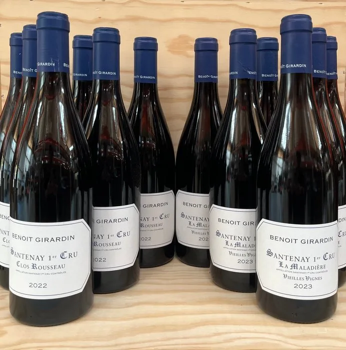 2022 x 6 Benoit Girardin "Clos Rousseau" & 2023 x 6 "La Maladière" - Santenay 1er Cru - 12 Bottles (0.75L)