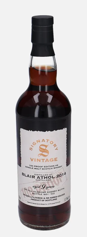 Blair Athol – 2014 9 Year Old Signatory Vintage Scotch Whisky Co. 100 Proof Edition #9