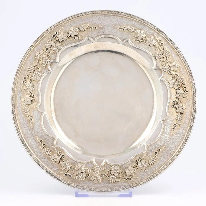Francis Higgins & Son - Druivenschaal - Platter -.925 silver
