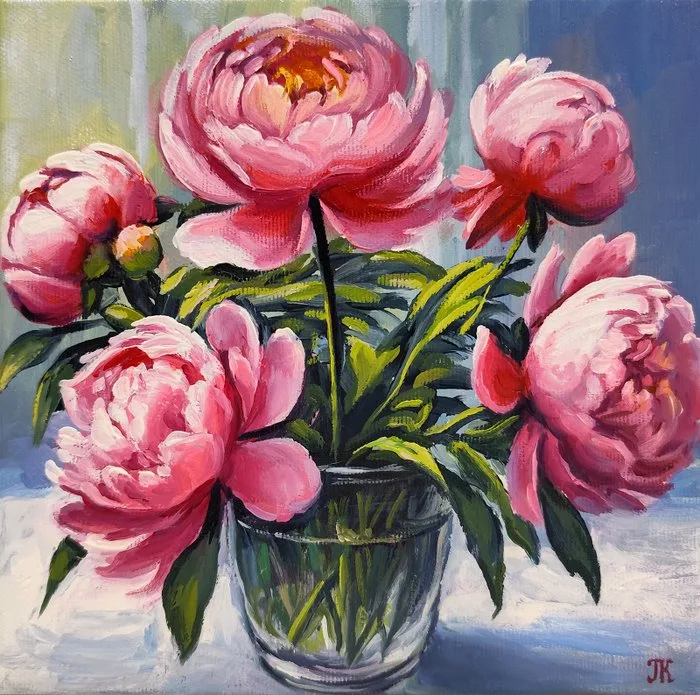 Genadiy Kolisniy (1968) - Peonies, Still life