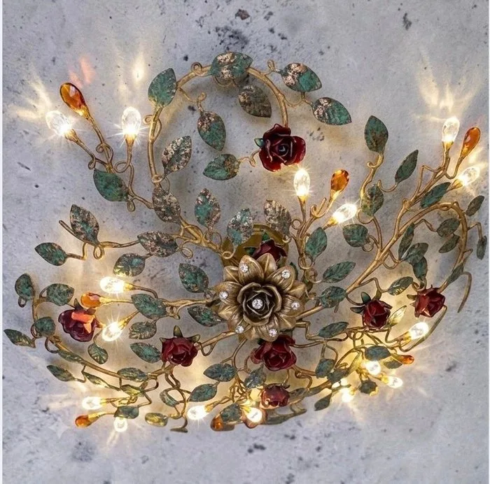 SLC Illumina - MG - Ceiling lamp - PL Antiqua 8L - Wrought iron - NewPLAntiqua8L