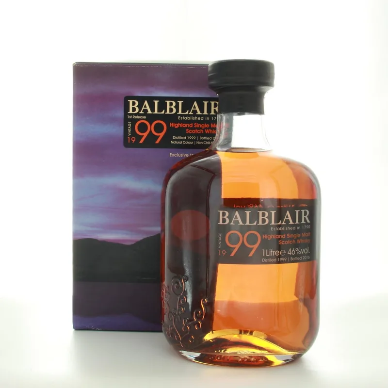 Balblair 1999 Vintage 1st Release Bottled 2016 (100cl, 46%)