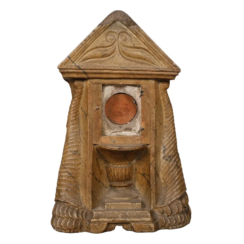 A Late 19th Century Composite Architectural Pocket Watch Holder