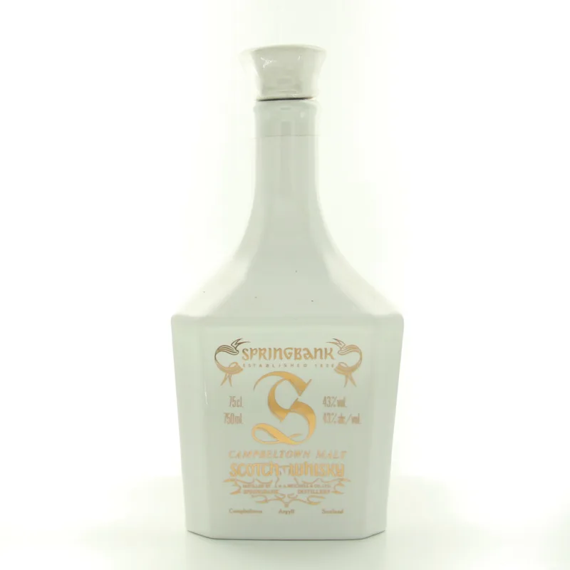 Springbank Campbeltown Malt – White Ceramic Decanter