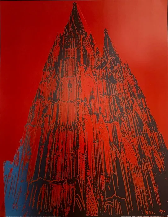 Andy Warhol - “Kölner Dom / Cologne Cathedral (red), 1985”. - 90 x 70 cm. - 1980s
