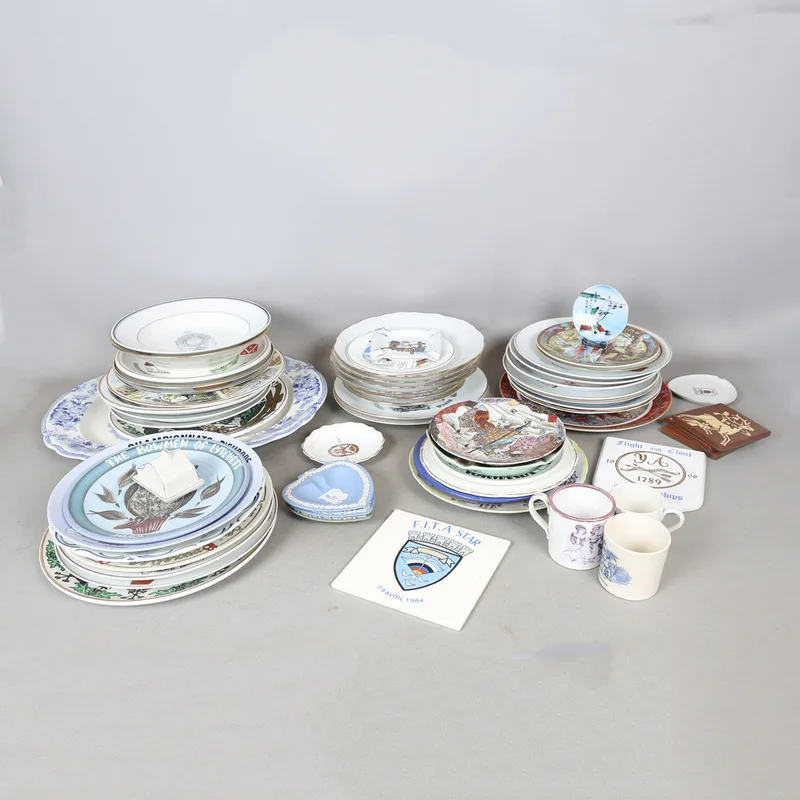 A Collection of Mostly Archery Related Porcelain (Qty)