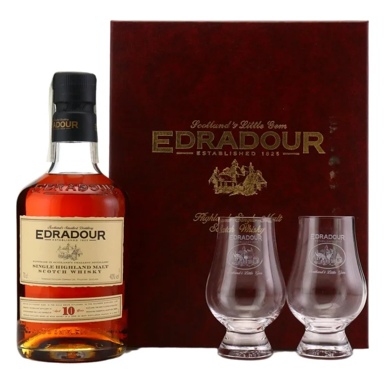 Edradour – The Distillery Edition 10 Year Old - Glasses Gift Pack