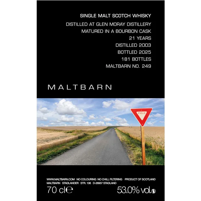 Glen Moray – 21 Year Old 2003 (70cl, 53%)