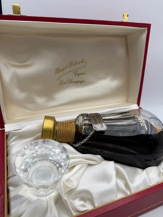 Bisquit - Napoléon Fine Champagne Cognac - Crystal Baccarat set - b. 1970s - 70cl