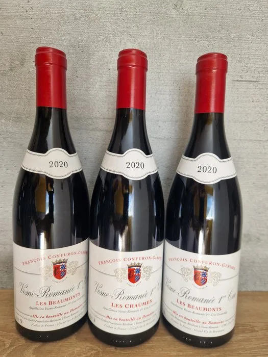 2020 x 2 François Confuron-Gindre, "Les Beaumonts" & "Les Chaumes" - Vosne-Romanée 1er Cru - 3 Bottles (0.75L)