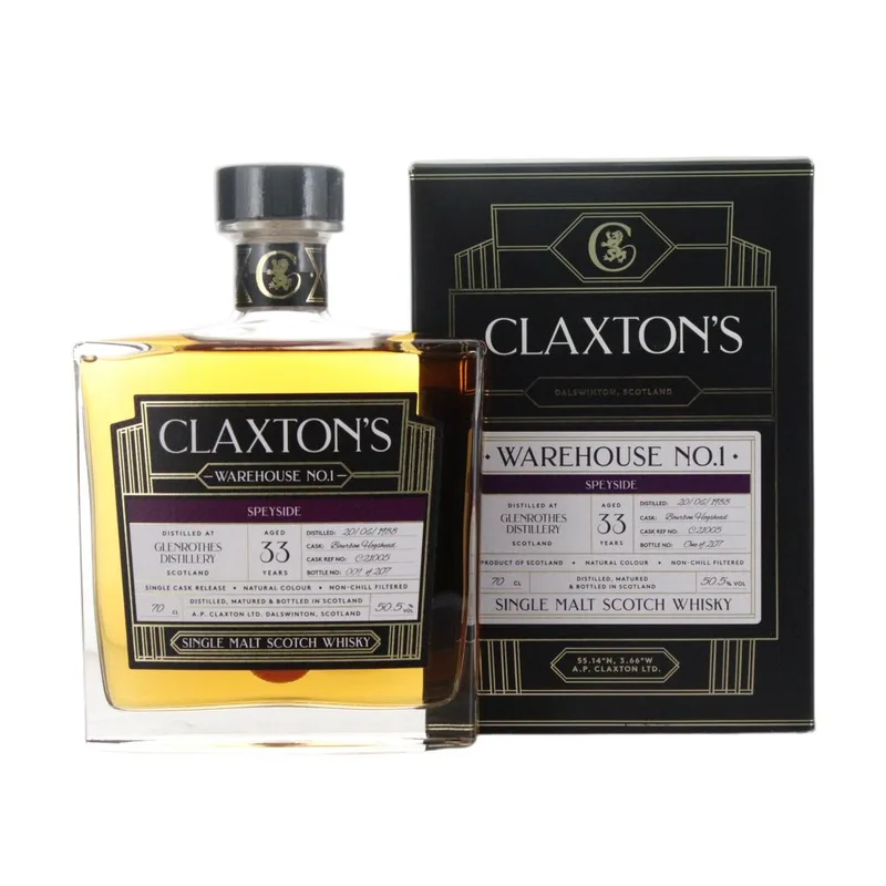Glenrothes – 1988 Claxton's Warehouse No.1 33 Year Old