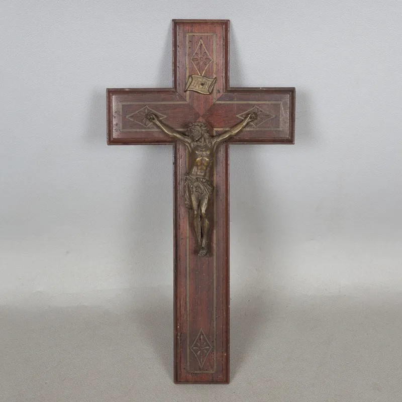 A 19th Century Rosewood & Bronzed Corpus Christi