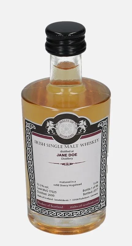 Jane Doe – 2000 Malts of Scotland (5cl, 53.3%)