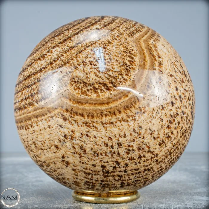 Natural Aragonite Sphere, From Peru- 1711.22 g