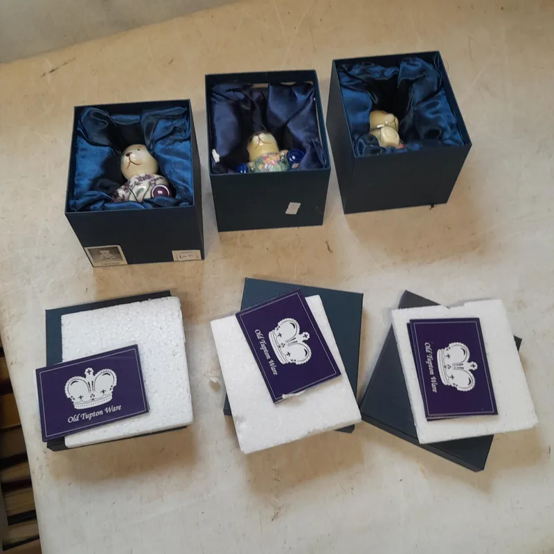 Royal Tupton Ware teddy bears in boxes of issue