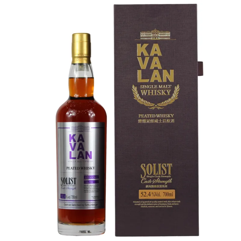 Kavalan – Solist Peated Cask (70cl, 52.4%)