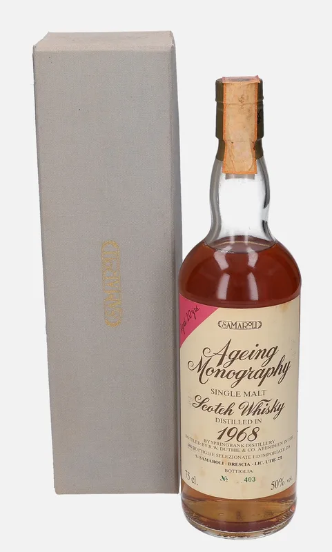 Springbank – 1968 20 Year Old Samaroli Ageing Monography