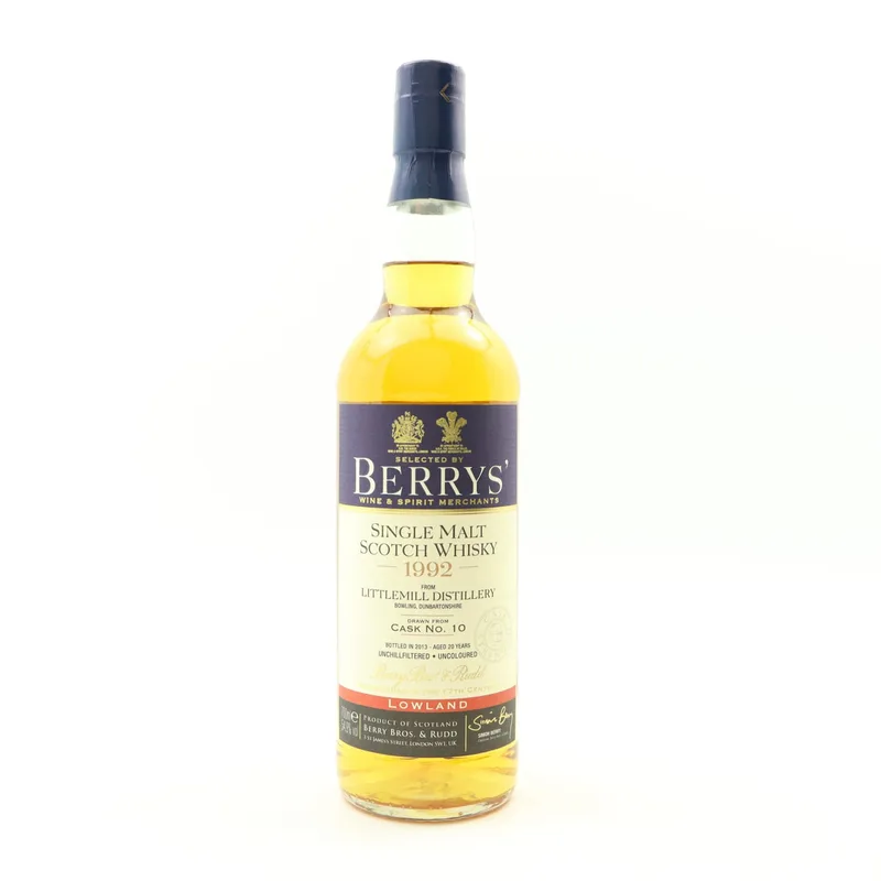 Littlemill – 1992 20 Year Old Berry Bros & Rudd (70cl, 54.9%)